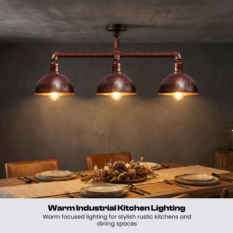 Cassano 3 - Light Pendant, Rustic Red