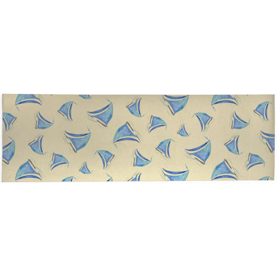 Summer Sailboats Outdoor Rug