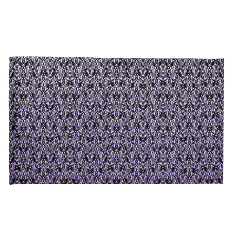 Suoz Tea Towel Kitchen Towel, Cotton Twill, Purple/Black