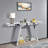 Modern 360° Mirror Reflective Console Table With Trapezoid Base And Scratch-resistant Design 