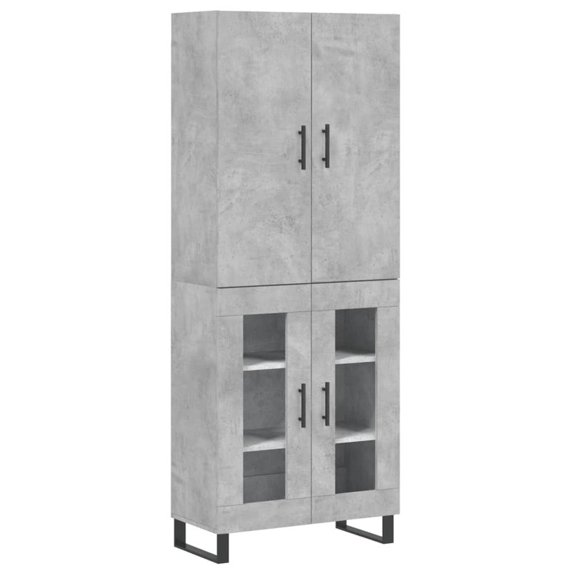 Mikie Display Cabinet, Concrete Grey