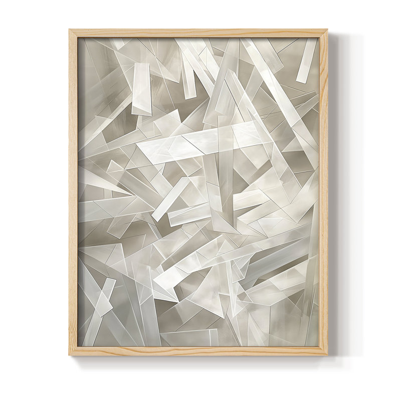 ABSTRACT Series LV Framed Print - Solid Wood, 15" H x 12" W