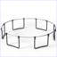 YC 14FT - Trampoline citrouille - noir rouge - hauteur du cadre 90 cm