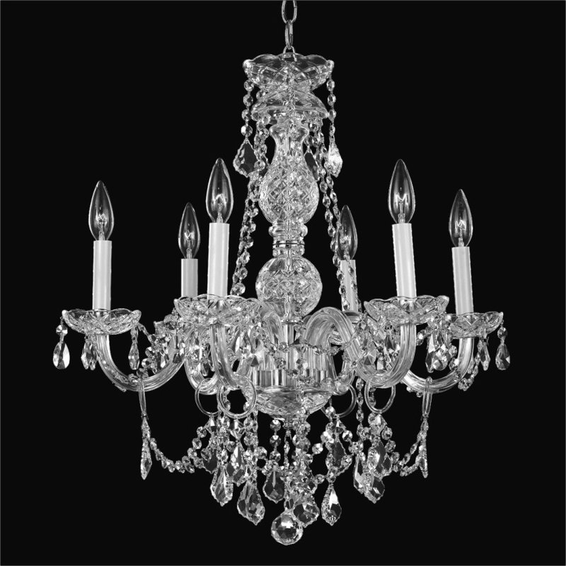 Lustree 6 lumières façon bougie/classique Crystal Palace
