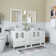 Melantha 72'' Double Bathroom Vanity with Engineered Marble Top with Mirror