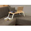 Bureau debout moderne pour ordinateur portable, pin atlantique et blanc, 23,6 po x 9,8 po x 15,4 po | 100% panneau de particules enduit de mélamine, épaisseur: 0,7 pouce | Table polyvalente avec rangement supplémentaire, design élégant et fonctionnel-1417118994