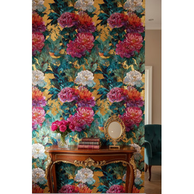 Floral Wallpaper Bohemian Opulent Removable Wall Decor