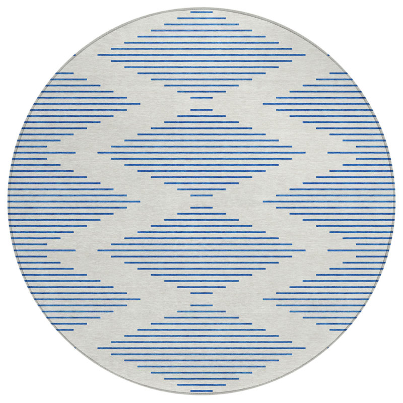 Tapis rond ivoire 8 po