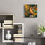 «Rustic Door In Sunflowers» par Rey Klimt, art mural acrylique, 12 po x 12 po