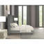 Matelas en chenille de fourrure de lit grand format contemporain gris de 1 po-784279150