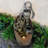 Fountains 4-Tier Rustic Cascading Fountain with LED Lights, 32.6" H for Garden Patio Indoor Outdoor | Resin | Tiered