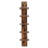 5 Tier Wall Shelf Unit Narrow Smooth Laminate Finish - Vertical Column Shelf Floating Storage Home Decor Organizer (Pine)