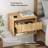 Drawer Wall-Mounted Nightstand With Open Cubby-1388731090-1391421402