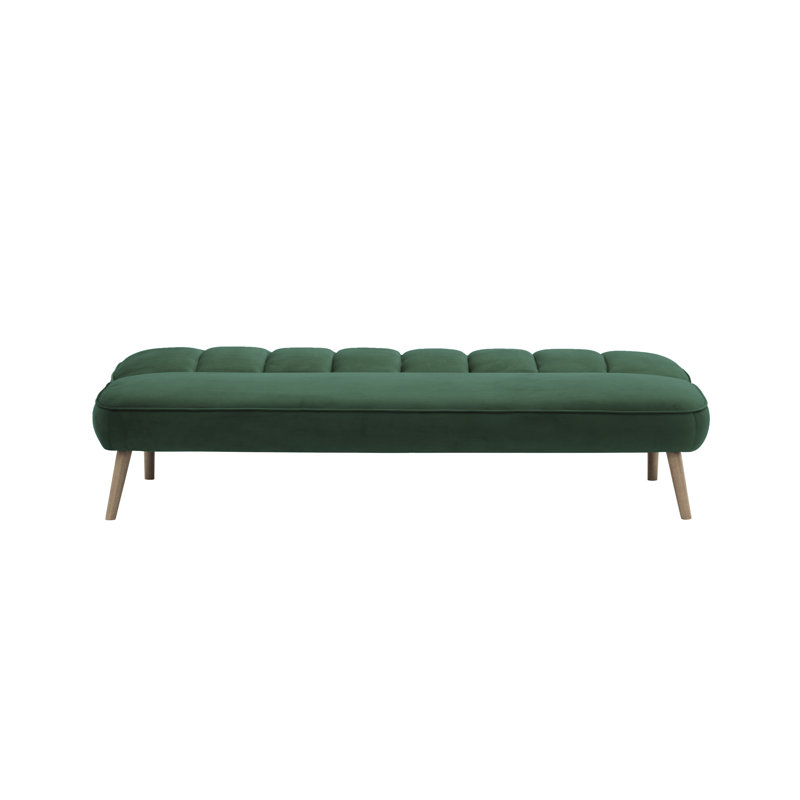 Keiper 2 Seater Sofa Bed, Green, Wax Black