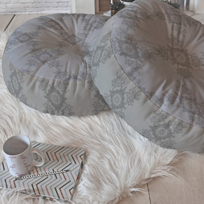 Coussin décoratif de plancher rond lara kulpa