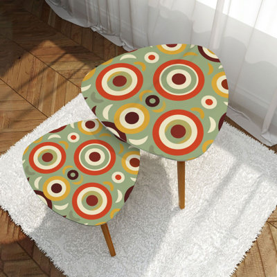 Ensemble de 2 tables basses gigognes Triangle