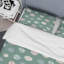 Ensemble de housse de couette en microfibre crème / vert 3 pièces Cream Circle Pattern