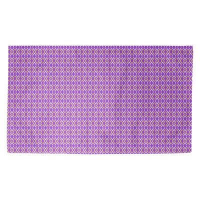 Tapis mauve/jaune arrow diamants Avicia