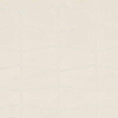 Carreau de mosaïque en porcelaine matte et trapézoïdale Marin
