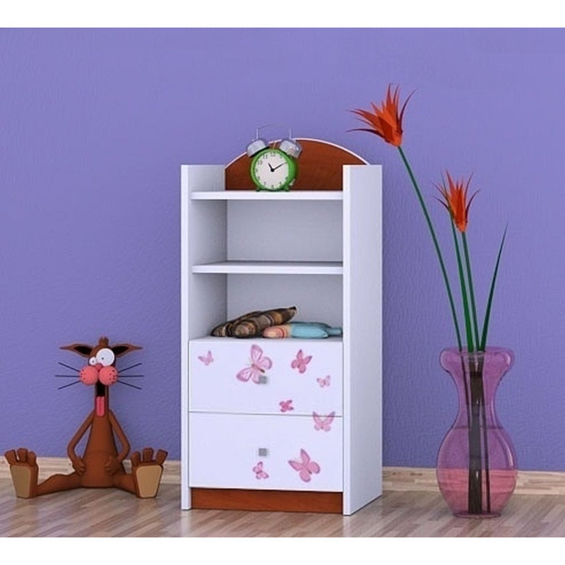 Jayden 96cm H X 45cm W Animals Kids Cube, Brown
