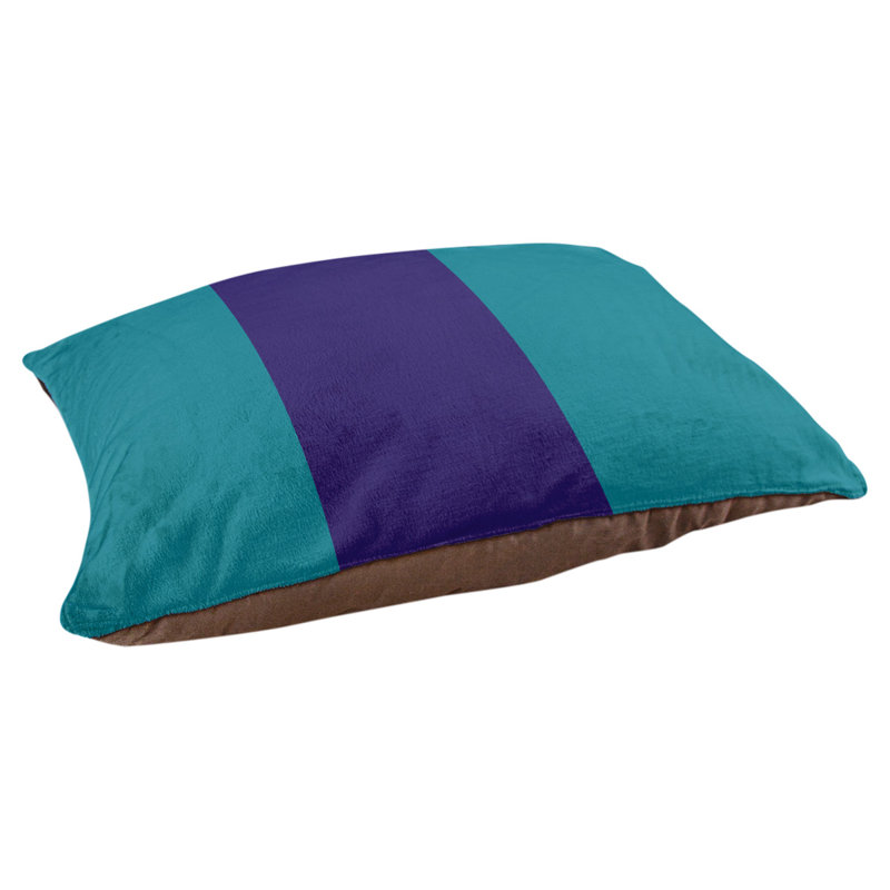 Coussin d'extérieur pour chien Florida Tribe, Large (40" W x 30" D x 14" H), Teal/Dark Purple/Teal