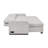 Serta® Hayden 89.4” King Convertible Sofa Chaise with Dream Coils® FingerGuard® Hidden Storage USB Power Ports Woven Fabric-124876166