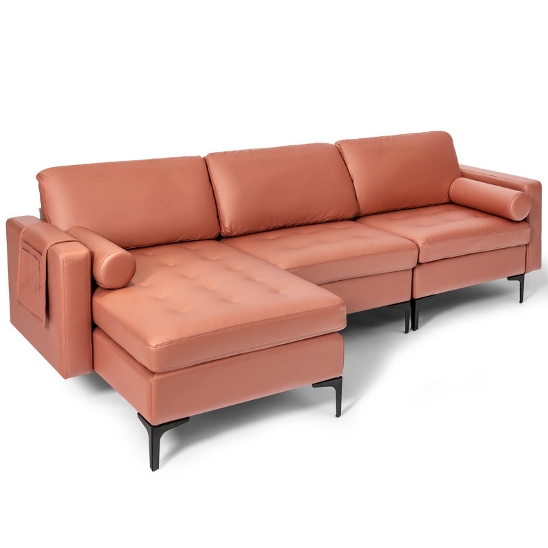 Darthy Upholstered 97 " L-Shaped Sofa & Chaise