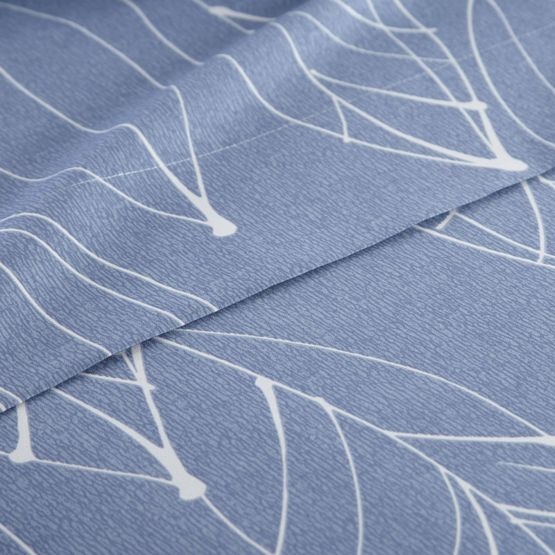 Ensemble de draps en microfibre Vilano Choice, Drap pour très grand lit + drap-housse + 2 taies , Bleu