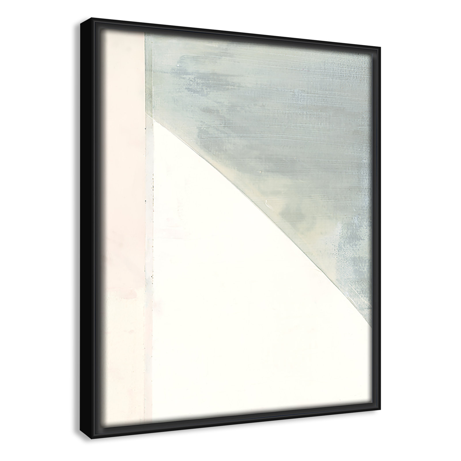 Alexandria "In Neutral I" Painting by Cartissi, 11.5" H x 9.5" W x 2" D, Black Framed Canvas