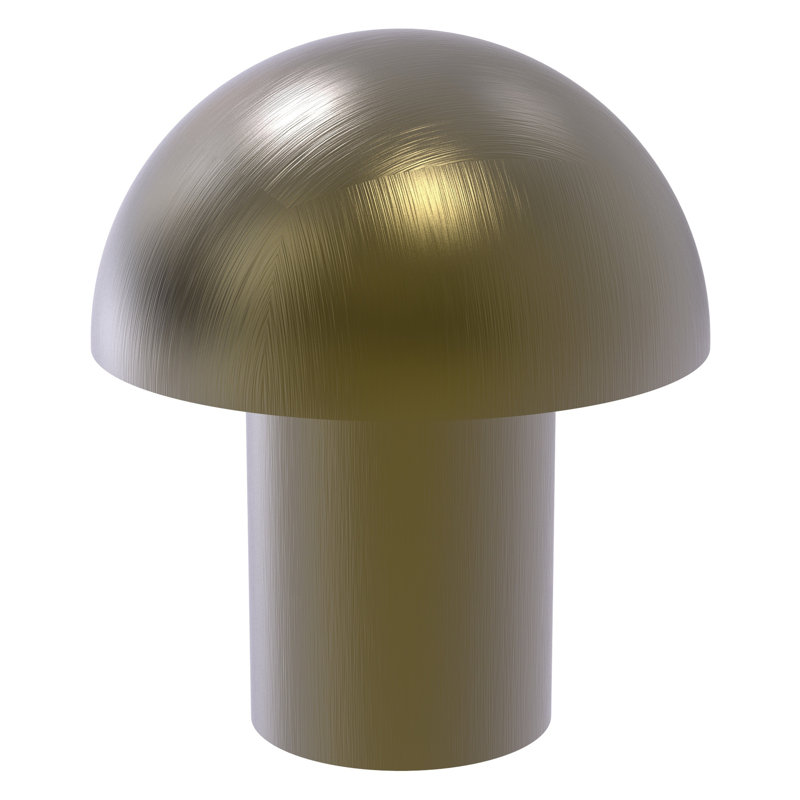 Ballenas 1" Diameter Mushroom Knob, Antique Brass