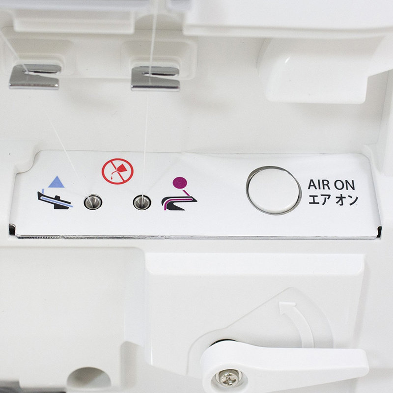 Juki MO-1000 2-Needle 4 Thread Push Button Jet Air Looper Threader Serger