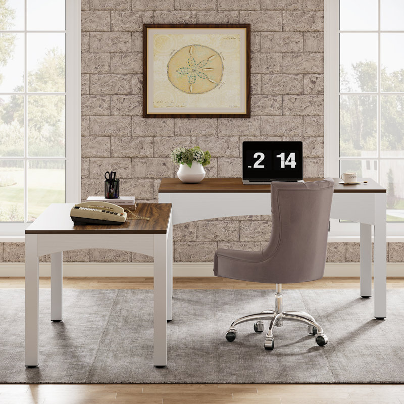 94.5" Extendable Double Desk For 2 Person