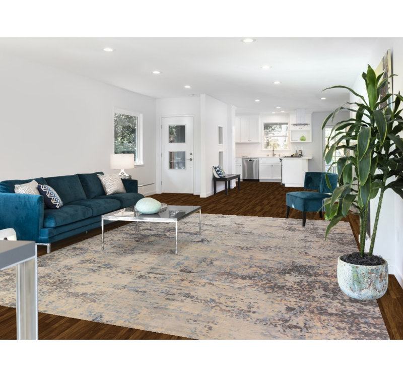 Tapis indien en laine Modern Modern
