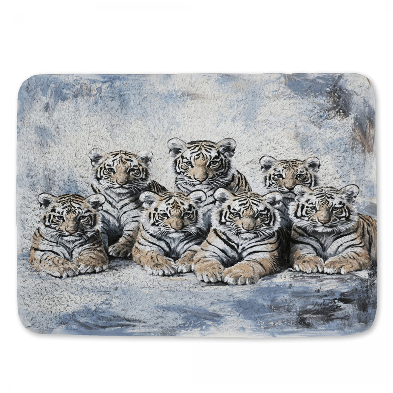 Tapis de bain Tiger Cubs, L 34 po x l 21 po
