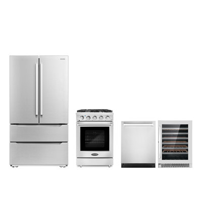 Ensemble de réfrigérateur de cuisine 4 pièces
