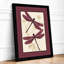 Dragonflies in Motion Botanical - Framed Print-798106768-798106782