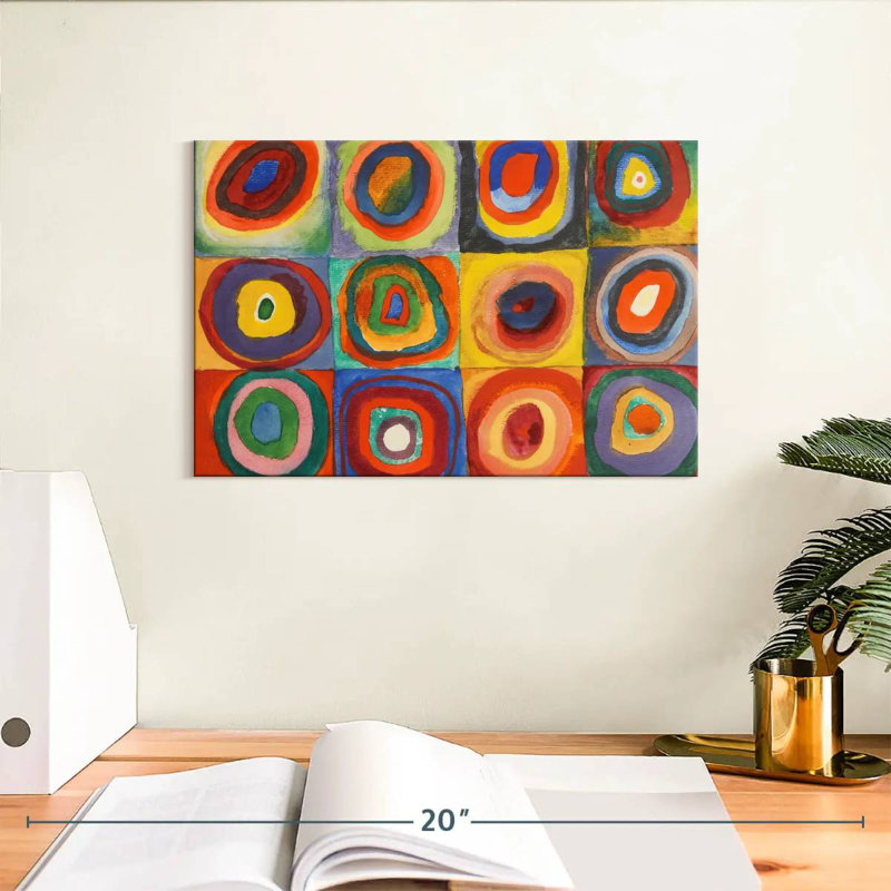 Avery Color Study Squares Concentric Circles, 8" H x 12" W