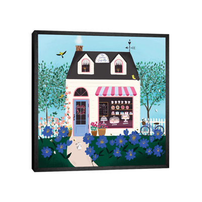 Folk Art Fusion V by Joy Laforme - Painting on Canvas