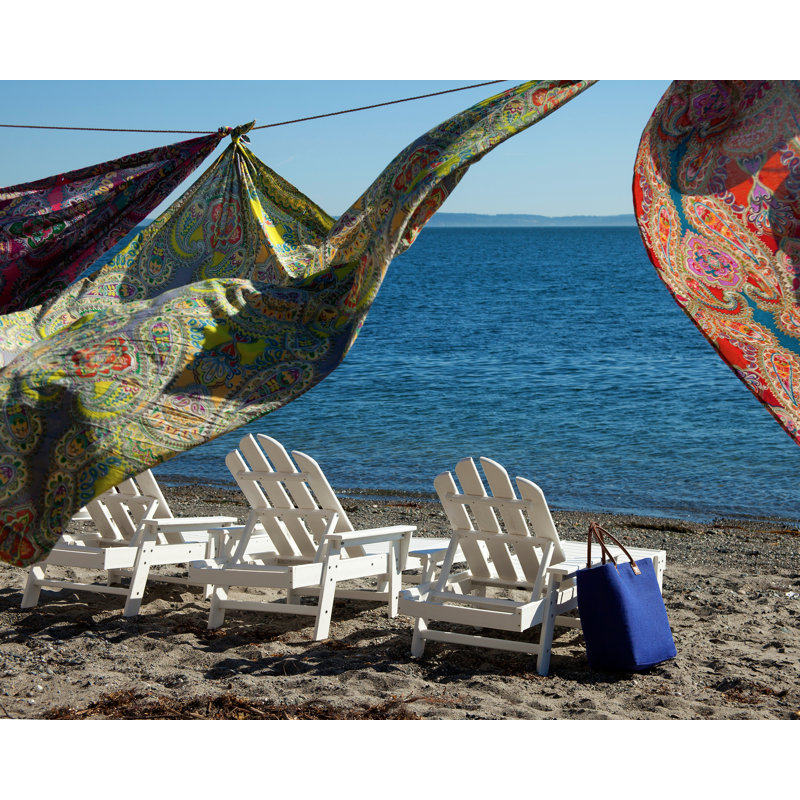 POLYWOOD Long Island Chaise, Sunset Red