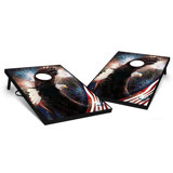 2' X 3' Bald Eagle Fireworks Tailgate Size Cornhole Set