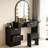 Makeup Vanity with Mirror, Vanity Set,  Stool Included, for Bedroom-940482893