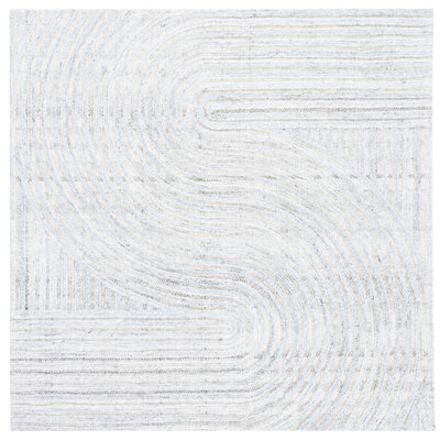 Tapis gris touffeté à la main Aydee
