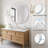 Modern Frameless Round Bathroom Mirror 36 Inch, Beveled Edge Circle Vanity Mirror for Wall Decor, Elegant Bathroom, Living Room & Entryway-1528426066