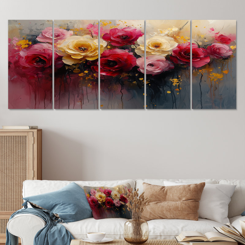 Blomberg - art mural - ensemble de décoration W, H 28 po x l 60 po, 5