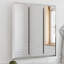 Armoire à pharmacie pour salle de bain, fixation murale, miroir, brillant transparent-1342667232
