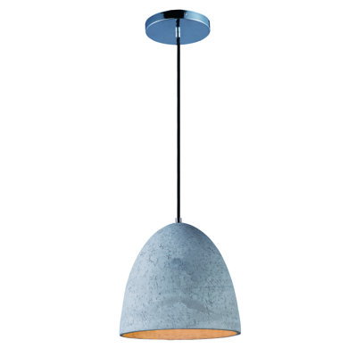 Campo 1-Light Concrete Dome Single Pendant