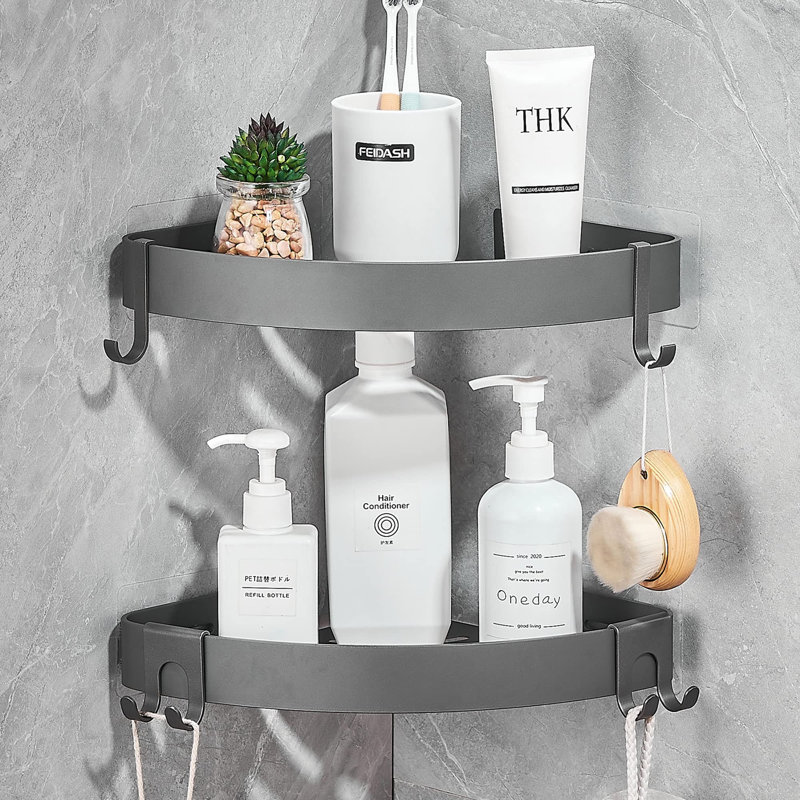 Shower Caddy, Matte Grey