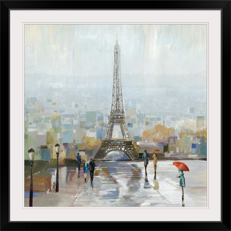 «Allison Pearce» par Anjelo Paris, reproduction d'art, H 20" x l 20" x P 1", Cadre noir
