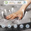 Matelas hybride Evann 25 cm (10 po) mi-ferme avec mousse à mémoire de forme à gel rafraîchissant, antistatique et hypoallergénique – Certifié CertiPUR-US, OEKO-TEX et SGS-1299807238-1299807245