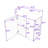Maurice Modern Floating Bathroom Vanity with Ceramic Sink, Wave-Patterned Door and Storage Shelves-1953853997